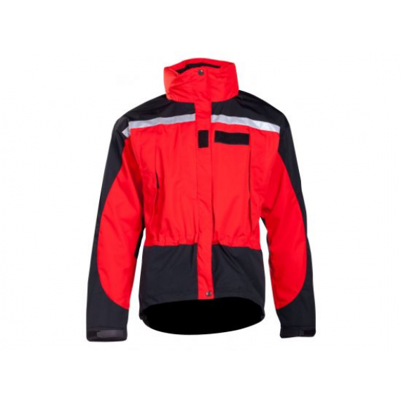 Veste de pluie Grimp Premium rouge et noir