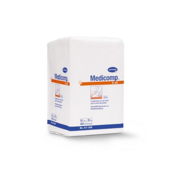 Compresses en non tissé Medicomp non stérile x100 - 7.5x7.5 cm