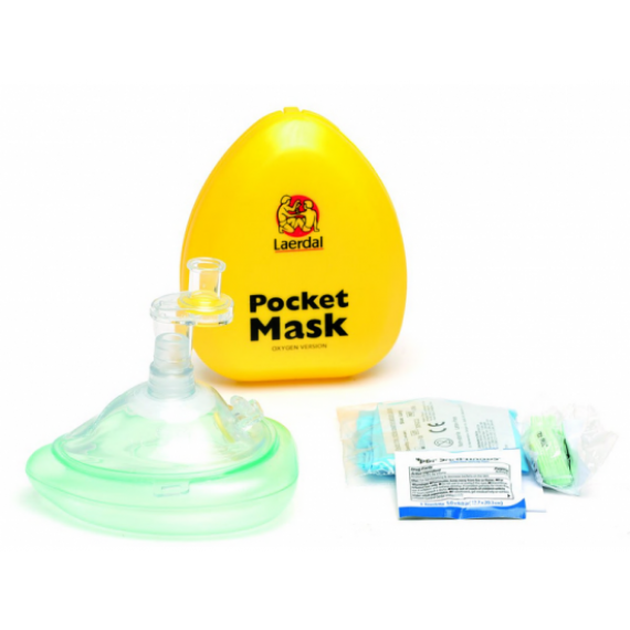 Masque de bouche à bouche avec entrée oxygène