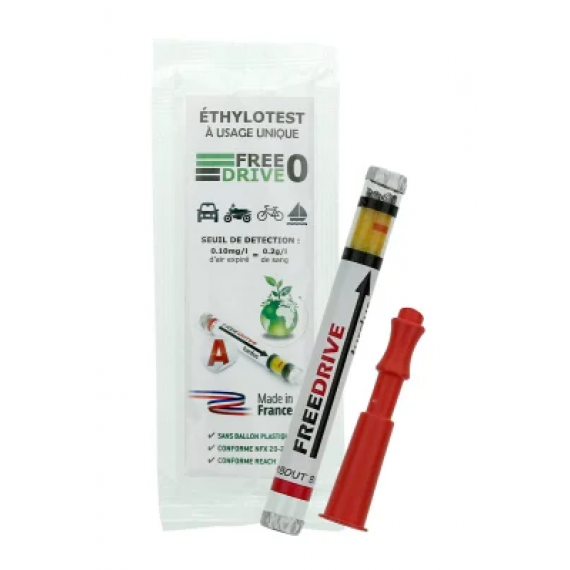 ETHYLOTEST CHIMIQUE 0,2 G JETABLE SANS BALLON