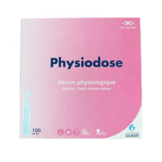 UNIDOSES DE SÉRUM PHYSIOLOGIQUE 5 ML PAR BOÎTE DE 100