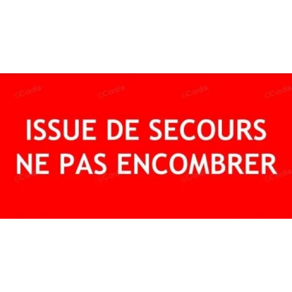 PANNEAU ISSUE DE SECOURS