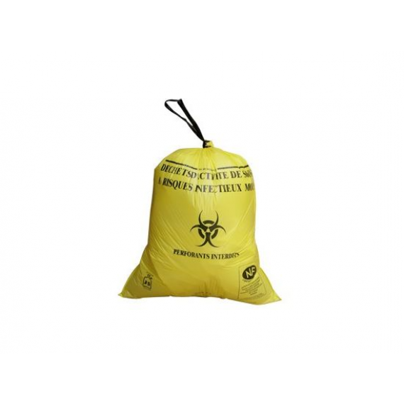 Sac poubelle DASRI pour déchets infectieux - Lot de 25