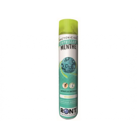 Assainisseur d'atmosphère bactéricide 750ml parfum menthe RONT
