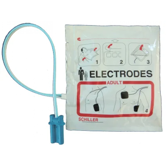 Électrodes Adulte Fred Easy pré-connectées SCHILLER