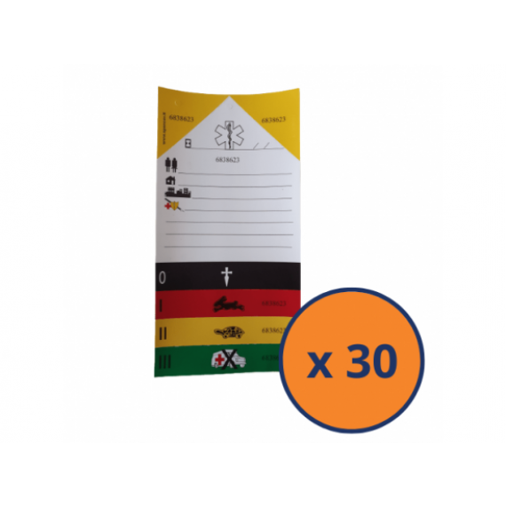 Fiche de tri multi-victimes Lot de 30
