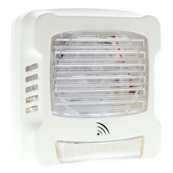 AVERTISSEUR SONORE LUMINEUX FLASH BLANC RADIO