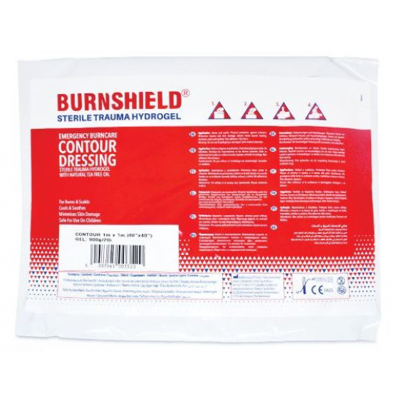 Mini couverture hydrogel BURNSHIELD 1x1m - Soin Brulure dos ou torse