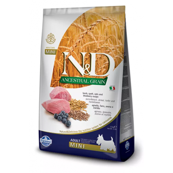 Agneau & Myrtille Adulte Mini Ancestral Grain - Farmina