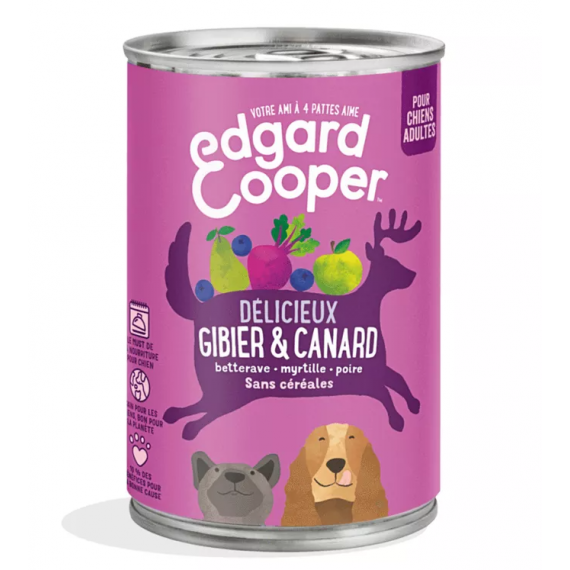 Boîte "Délicieux gibier & canard" sans céréales - Edgard & Cooper