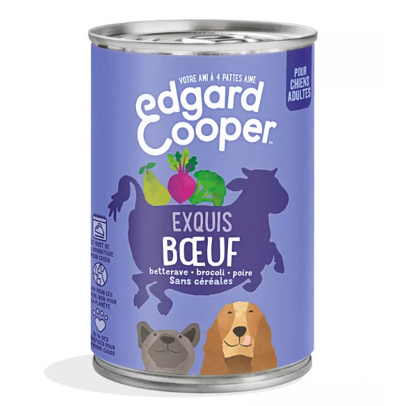 Boîte "Exquis bœuf" sans céréales - Edgard & Cooper