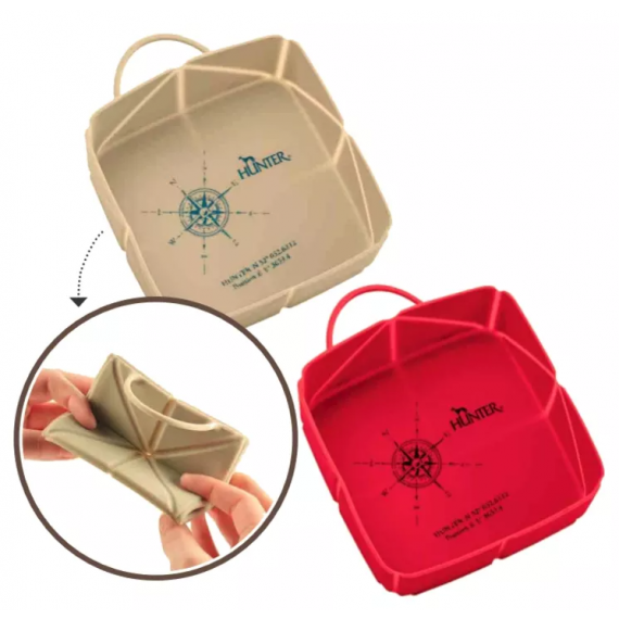 Bol de voyage pliant en silicone 590 ml - Hunter