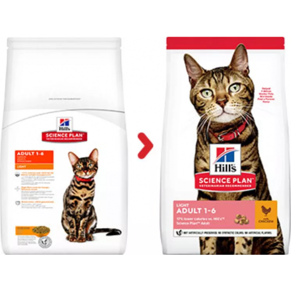 Feline Adult Light au poulet - Hill's Science Plan