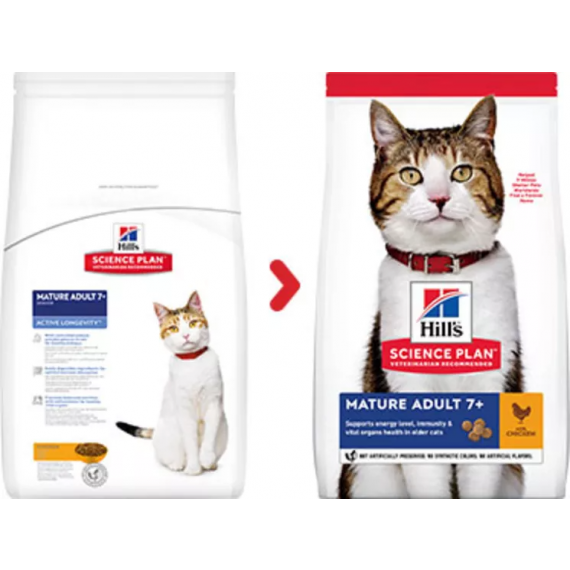 Feline Mature Adult 7+ au poulet - Hill's Science Plan