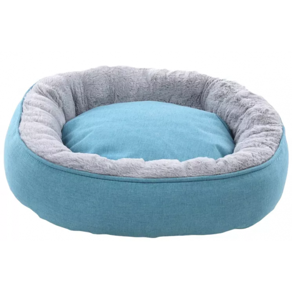 Panier Isidoor rond pour chat bleu - Flamingo