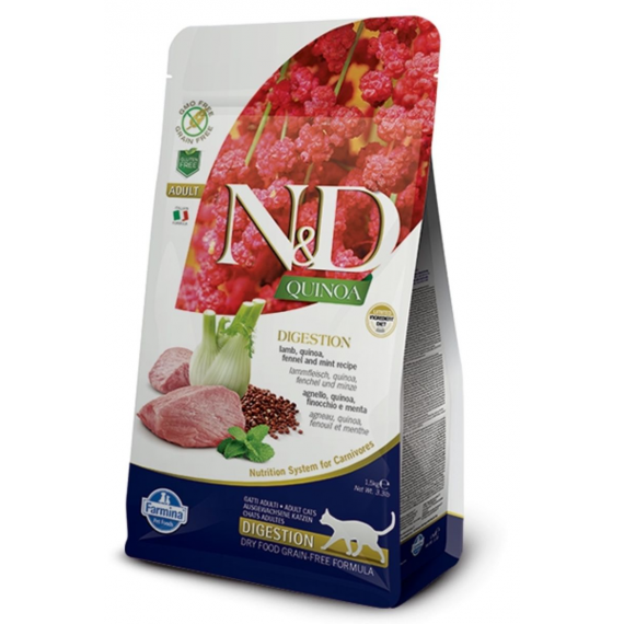 Quinoa chat Digestion Lamb (Digestion Agneau) - Farmina