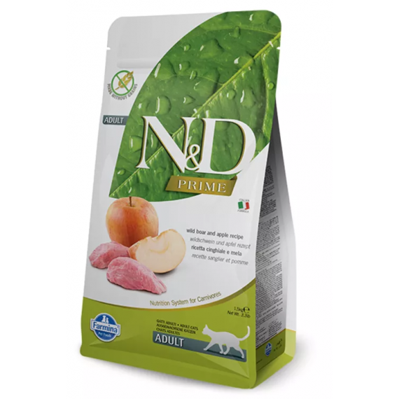 Sanglier & Pomme "Prime" chat Adulte - Farmina