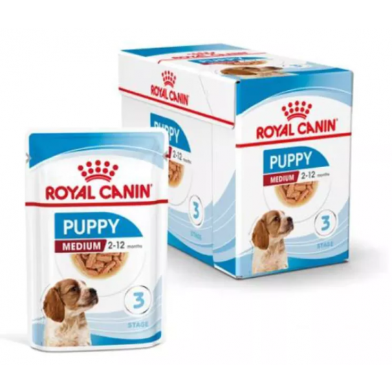 Bouchées en sauce Puppy Medium (10x140g) - Royal Canin