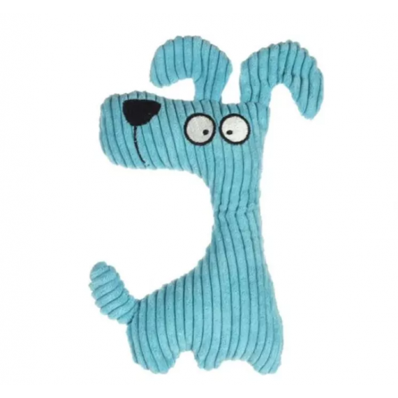 Chien bleu en velours - Flamingo