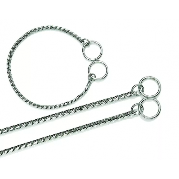 Collier luxe étrangleur Chromé - Flamingo Pet Products