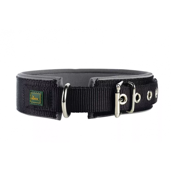 Collier "Neopren Reflect" noir/gris - Hunter