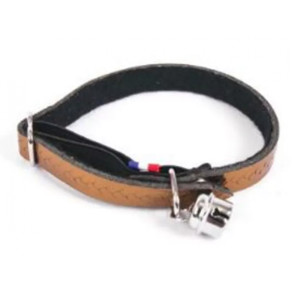 Collier pour chat en cuir tressé - Martin Sellier