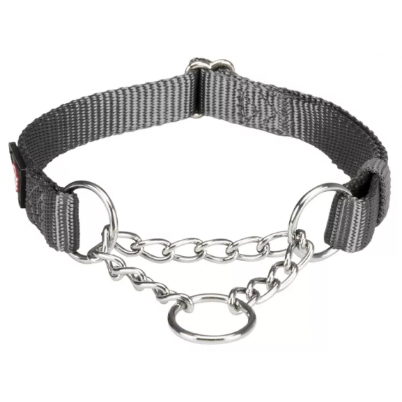 Collier Premium semi-étrangleur gris - Trixie