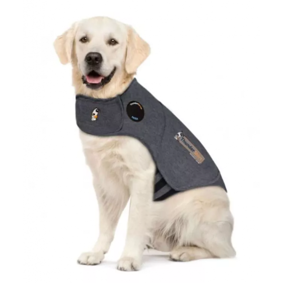 Gilet gris pour chien anti-stress - ThunderShirt
