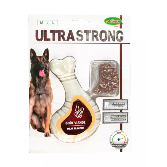 Jouet os à mâcher côtelette "Ultra Strong" - Bubimex