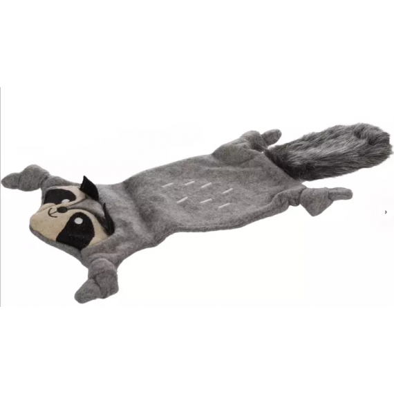 Jouet Wolla raton laveur gris pour chien - Flamingo