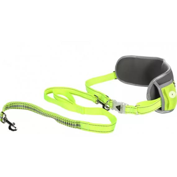 Laisse de jogging avec ceinture ventrale - Flamingo