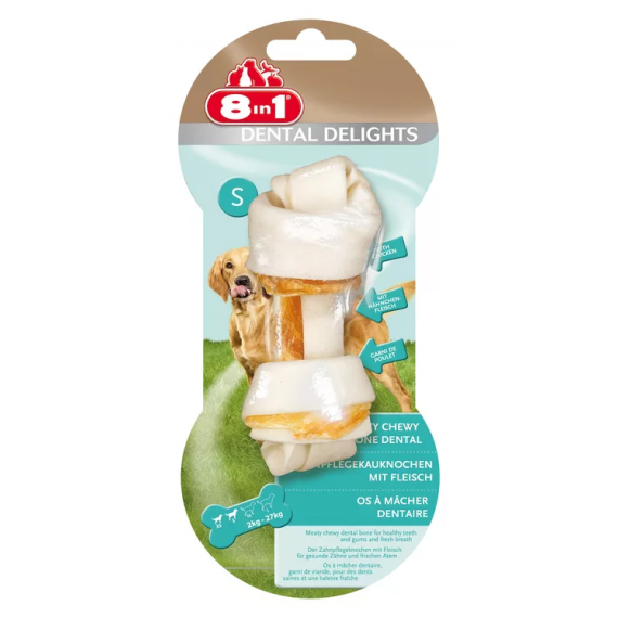 Os à mâcher noué Dental Delight "S" - 8 in 1