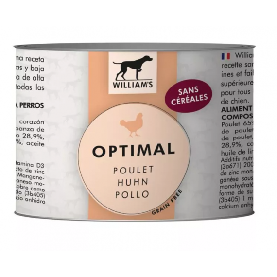 Pâtée pour chien William's Optimal au sanglier - William's