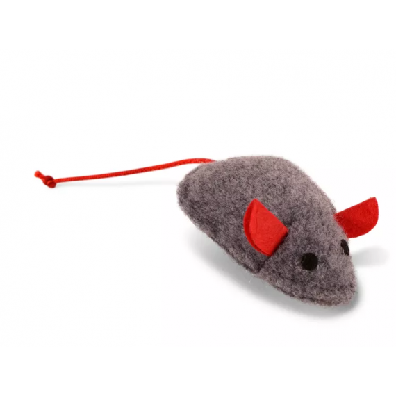 Peluche pour chat en feutre "Souris Franka" 17 cm - Vadigran