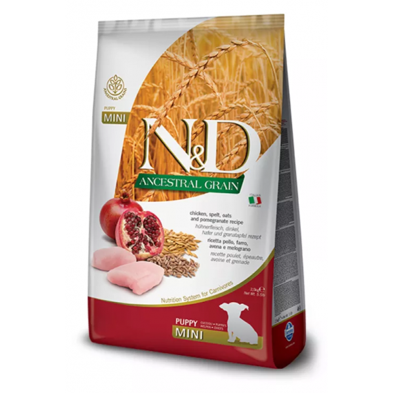 Poulet & Grenade Chiot Mini "Ancestral Grain" - Farmina