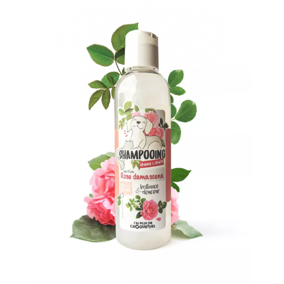 Shampooing Rose Damascena pour chiens et chats - J'ai plus de croquettes
