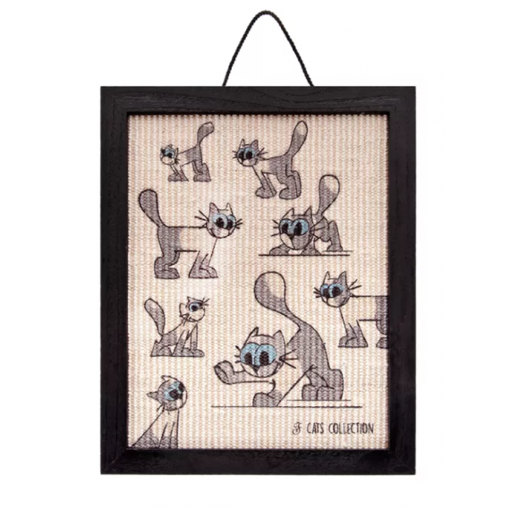 Toile à gratter motif chatons - Ferribiella